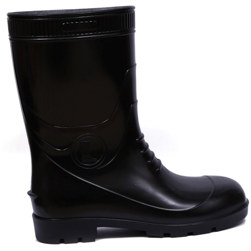 Fortune Thunder -11 Black Steel Toe Gum Boot, Size: 10